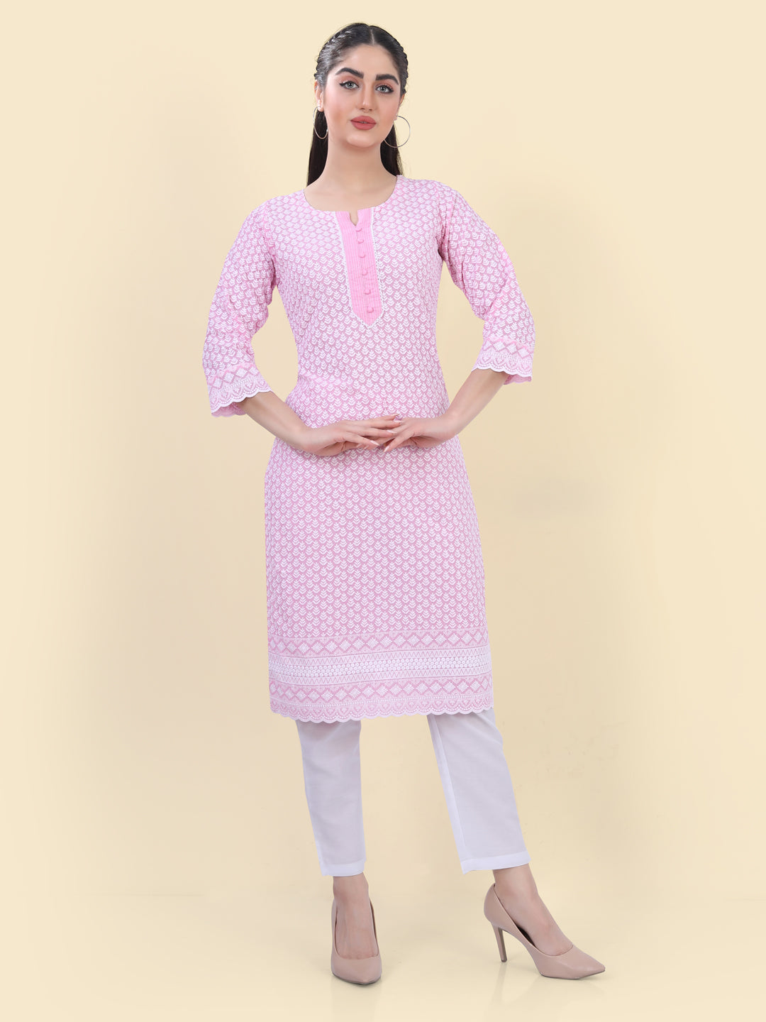 Pure Cotton Suits in Hakoba Fabric | Casual Floral Printed A-Line Kurti -  YouTube